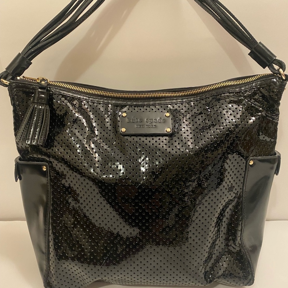 Kate Spade patten leather hobo bag